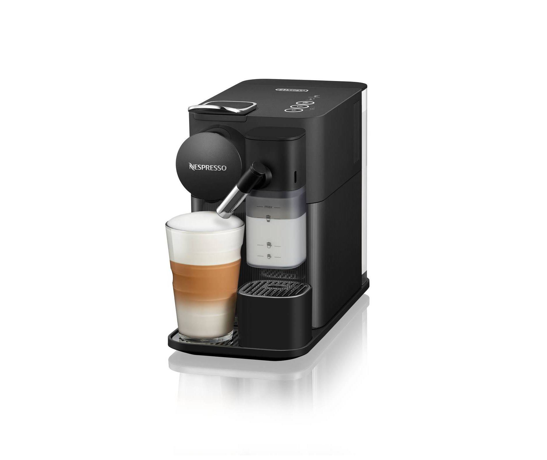 Nespresso Lattissima One Coffee Maker and Espresso Machine by DeLonghi - Black: 19 Bars, Automatic Shut-Off, 1300W
