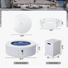 42-inch Outdoor Round Fire Pit Table Propane for Outside Patio with Tank Cover and Wind Guard - 3 of 4