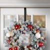 Haute Decor Adjustable Top & Bottom Christmas Wreath Hanger Matte Black: Weather-Resistant, Indoor/Outdoor Use - 2 of 4
