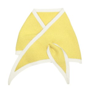 INSPIRE CHIC Women's Knit Scarf Contrast Color Neckerchief - 1 of 4