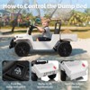 Jojoka 12V Licensed Toyota Ride-On Pickup Truck for Kids, Electric Vehicles with Remote Control, Suspension, Truck Bed - 4 of 4