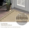 Modern Washable Area Rug for Living Room, Bordered Print Floor Rug with Non Slip Backing, Low Pile Stain Resistant Indoor Carpet for Bedroom - 4 of 4
