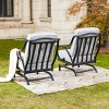 2pk Outdoor Rocking Chairs with Cushions - Lokatse - 3 of 4