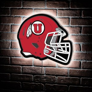 Evergreen Ultra-Thin Edgelight LED Wall Decor, Helmet, University of Utah- 19.5 x 15 Inches Made In USA - 1 of 4