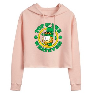 Women's - Garfield - Top O The Whatever Cropped Graphic Hoodie - 1 of 3