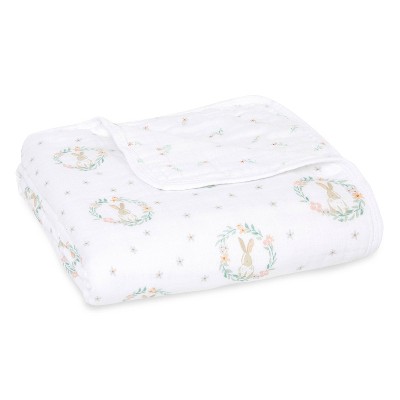 Aden + Anais Essentials Plush Blanket in Blush Pink | 100% Polyester