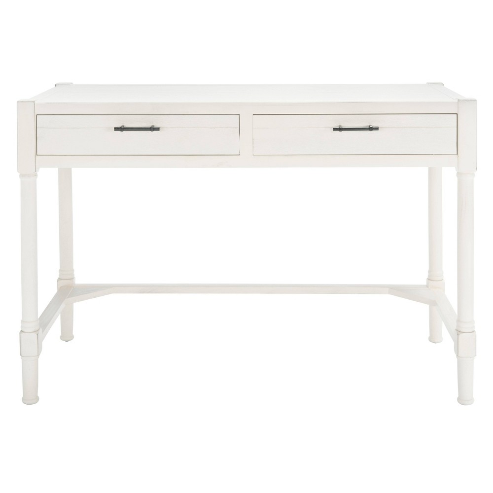 Filbert Writing Desk Distressed White - Safavieh