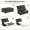 CAVINAS Modern Convertible Ottoman Bench with Folding Sofa Bed,Tufted Design Multifunctional Folding Bench for Study,Living Room - 3 of 4