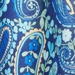 navy paisley