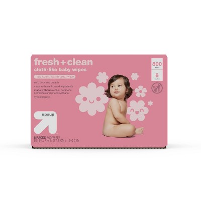 Fresh & Clean Scented Baby Wipes - 8pk/800ct Total - up & up™