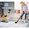 Kumasinova Bordered Area Rug, Non-Slip Medium-Pile Living Room Rug, Stain-Resistant Door Mat, Kids & Pets Friendly, Non-Shedding, Brown - 2 of 4