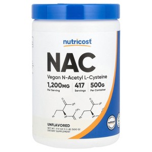 Nutricost NAC, Unflavored, 17.9 oz (500 g) - 1 of 2
