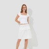 Women's Smocked Top/Skirt - Wild Fable™ White - 3 of 4