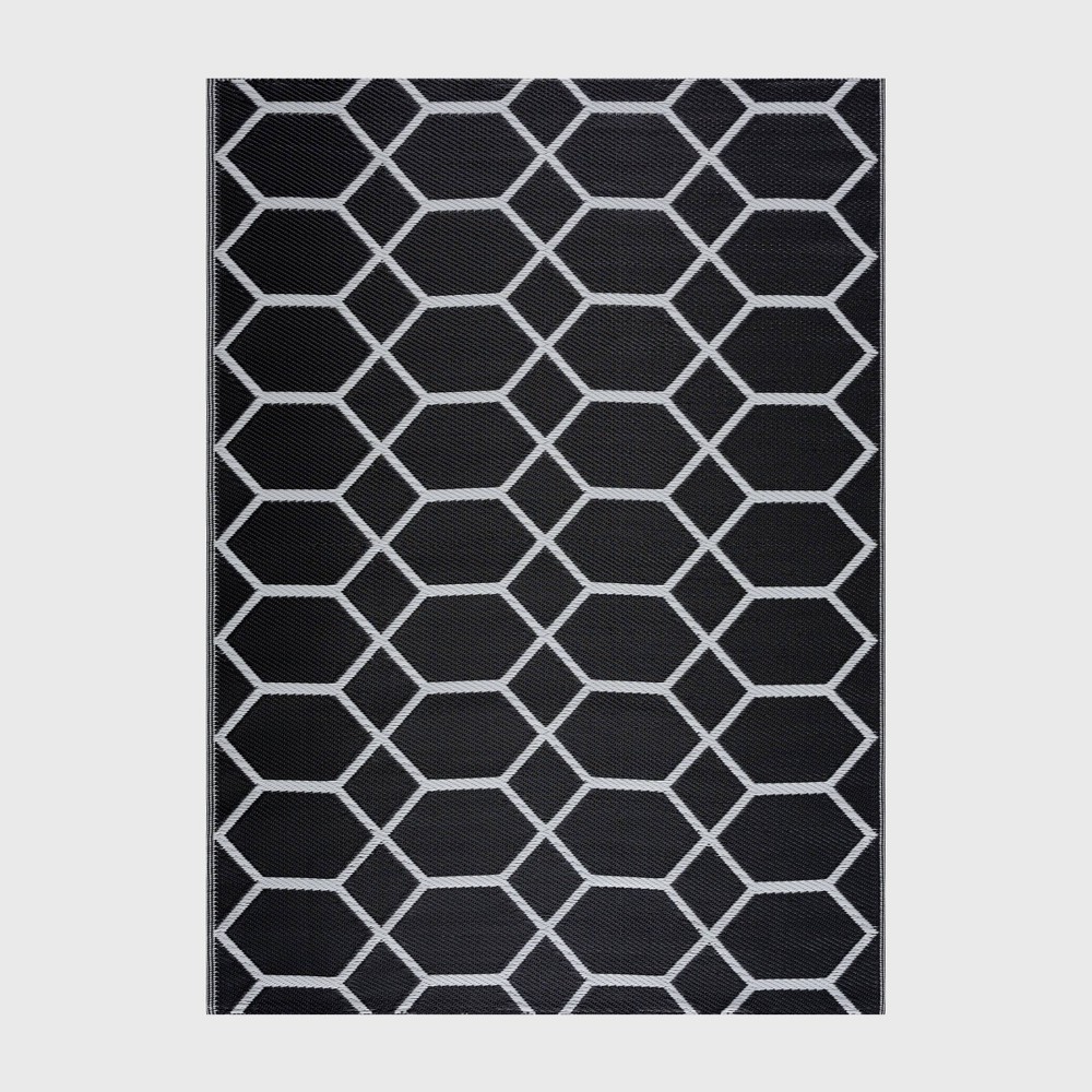 Photos - Area Rug Playa Rug 4'x6' Miami Recycled Plastic Rectangle Woven Indoor Outdoor Floo