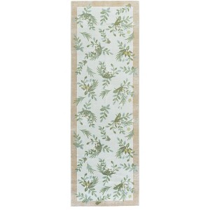 Martha Stewart Floral - MSRW193 - Indoor Power Loomed Machine Washable Skid-Resistant Rugs - 1 of 4
