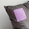Slickblue Black Temptation Knitted Fabric Patchwork Pillow Cushion - 19.7", Stylish Decorative Floor Pillow, Easy Care - 3 of 3