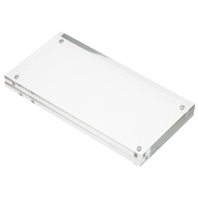 Unique Bargains Home Office Double-Sided Magnetic Acrylic Picture Frame