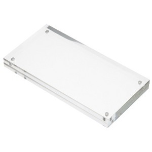 Unique Bargains Home Office Double-Sided Magnetic Acrylic Picture Frame - 1 of 4