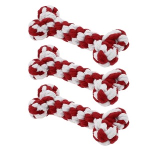 Unique Bargains Bone Shape Dog Chew Rope - 1 of 4