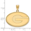 Black Bow Jewelry 14k Yellow Gold Georgia Bulldogs NCAA Large Pendant - 2 of 3