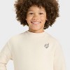 Boys' Stucco Halloween Skeleton Graphic Sweatshirt - Cat & Jack™ Beige - 2 of 4
