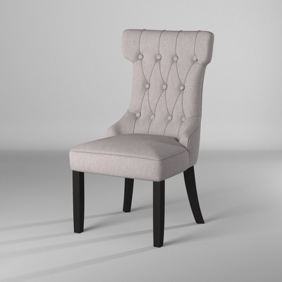 Manchester High Back Gray Upholstered Parsons Side Chair