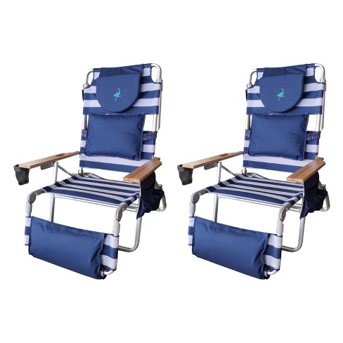 Ostrich 3n1 beach discount chair in blue