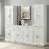 3pc Stanton Sideboard And Pantry Set White - Crosley: Home Office ...