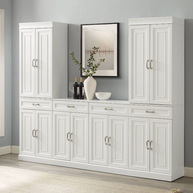3pc Stanton Sideboard and Pantry Set White - Crosley, 3 of 17