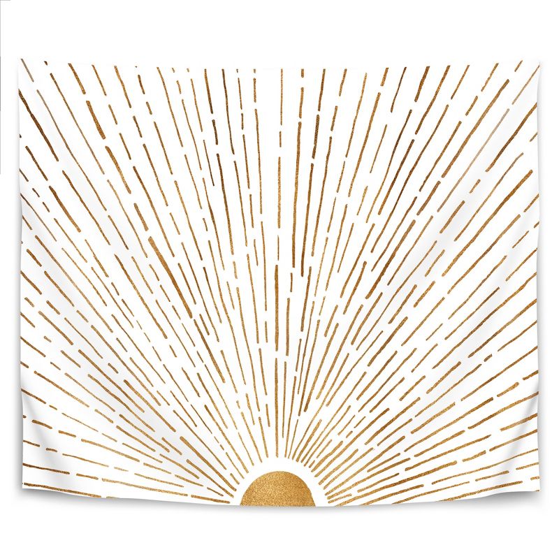 Americanflat Minimalist Mid Century Let The Sunshine In By Modern Tropical Wall Tapestry, 1 of 4