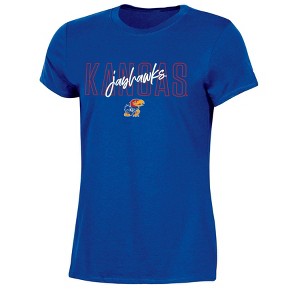 NCAA Kansas Jayhawks Women's Crew Neck T-Shirt - 1 of 3