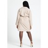 ELOQUII Women's Plus Size Asym Striped Shirt Dress - 4 of 4