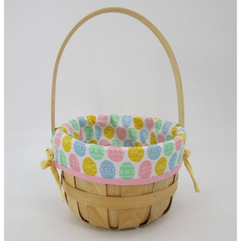 9&#34; Chipwood with Liner Easter Basket Egg Toss Pattern - Spritz&#8482;, 1 of 4