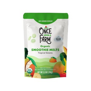 Once Upon a Farm Organic Smooth Melts Baby Snacks - Tropical Greens - 1oz - 1 of 4