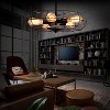 Industrial Vintage Flush Mount Ceiling Light Metal Hanging Fixture 5-Light - 3 of 4