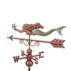 Pure Copper Little Mermaid Weathervane Hand Finished Patina - Green - Good Directions - 4 of 4