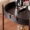 Alfred Two-Tier Round Butler Table - OC2087 - Black - SEI - 3 of 4