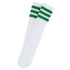 Jefferies Socks Kid's Striped Knee-High Tube Socks (1 Pair), Large (Shoe Sizes 6-9), Green - 2 of 3