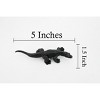 Collectible Wildlife Gifts | Komodo Dragon, Black, Lizard,  Rubber Reptile, Hand Painted, Realistic,  Toys,  Gift,    5 Inches.    F3636 B209 - 3 of 4
