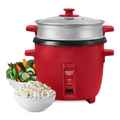 Image of So Yummy by bella 16 Cup Rice Cooker and Steamer Red