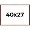 PosterPalooza | Classic Modern Brown Picture Frame - UV Acrylic, Backing Board, Hanging Hardware Included - 2 of 4