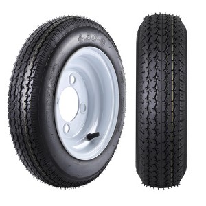 4.80x8 480-8 Tires for travel/camper/landscape/Cargo/Utility/Boat/Horse/Farm/Lawn, 4 Lug on 4'', Load Range C, 6PR - 1 of 4