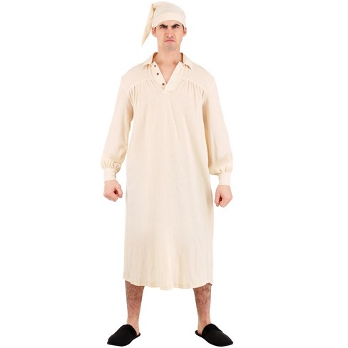 Halloweencostumes.com X Large Men Humbug Nightgown Men's Costume, Brown ...