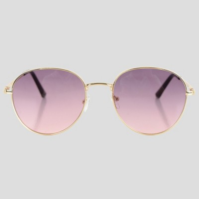 Anna-Kaci Elegant Gold - Rimmed Round Women's Polarized Sunglasses UV400 Protection