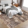 Boho Washable Rug - Non-Slip Vintage Area Carpet for Living Room, Bedroom, Kitchen - 4 of 4