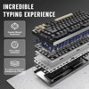 MaseiKar AL75 PRO 75% Wireless Mechanical Gaming Keyboard,BT/2.4G/Wired,PBT Keycaps,Gasket Mounted Hot Swap,Custom RGB Backlight(Black, Blue Grey) - 3 of 4