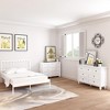 White Dresser 7 Drawer for Bedroom, Modern Dresser with Metal Handles, Chest of Drawers for Hallway, Entryway - 2 of 4