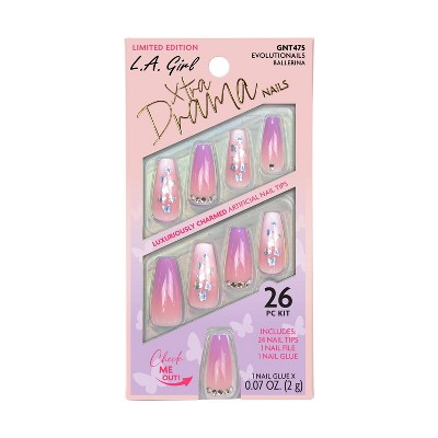 L.A. Girl Xtra Drama Fake Nails - Evolutionails - 26pc