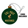Cal Poly Mustangs Logo Wood Christmas Tree Holiday Ornament - 2 of 4