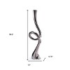 HomeRoots 39" Silver Trumpet Aluminum Floor Vase - 3 of 4